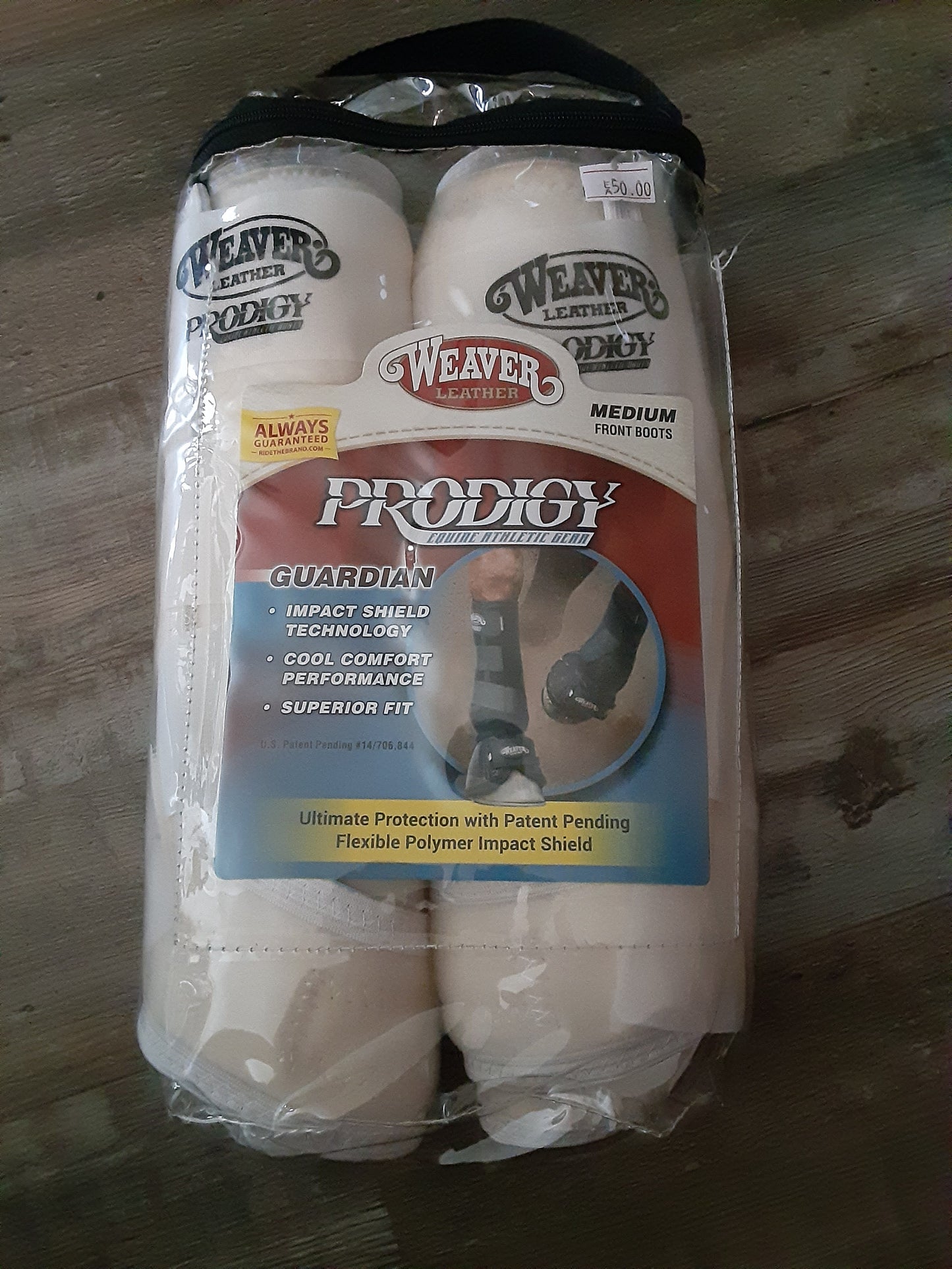 Weaver Leather Prodigy White Front Boots Show Tack