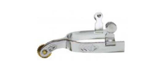 Youth Chrome Plated Engraved Spurs